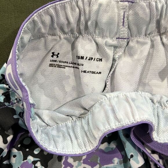 Under Armour Youth Purple Shorts - Picture 3 of 3